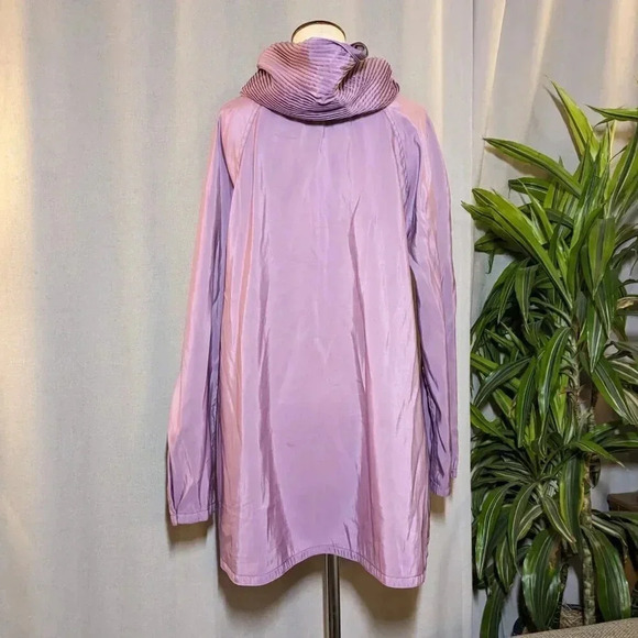NEW Mycra Pac Purple Donatella Hooded Reversible Rain Coat Small Medium - Picture 2 of 11